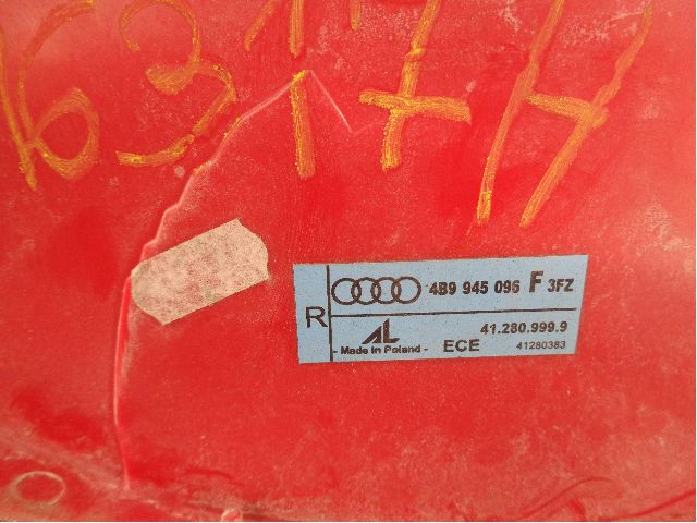 Baklykt høyre til Audi A6 2001-2004 (Type II, Fase 2) (C5) (C5) (AUDI|4B9945096F||4B9945096)