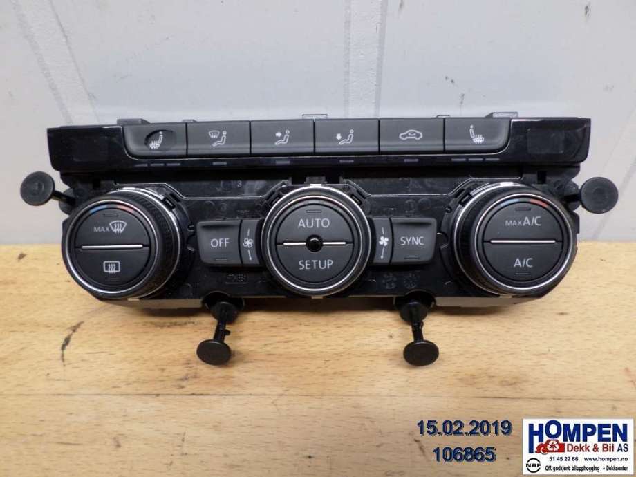 Varmeapparat betjening til VW Golf VII, 2012-2017 (Fase 1) (VOLKSWAGEN|5G0907044BD)