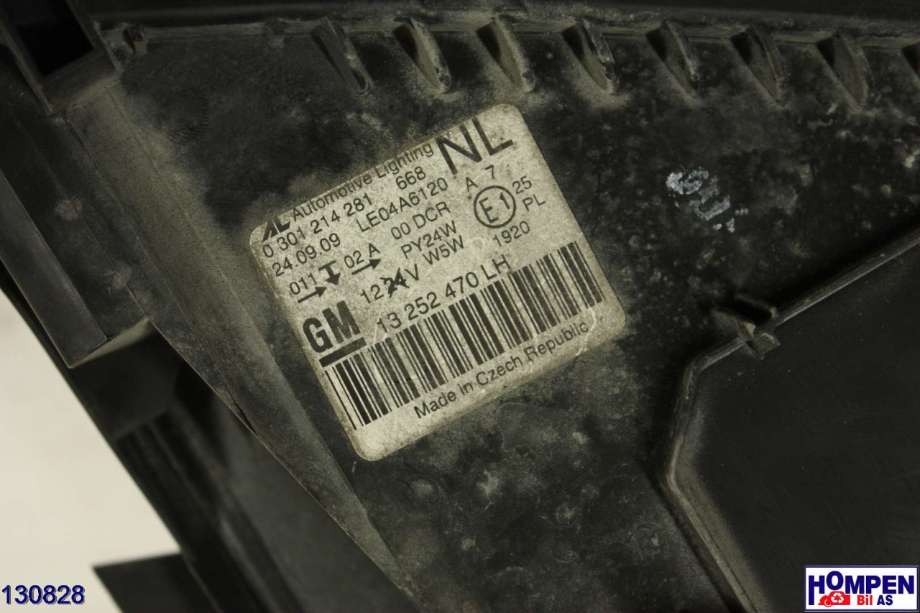 Frontlykt venstre xenon til Opel Zafira B 2005-2011 (OPEL|93187688|0 301 214 281 668|13 252 470 LH)