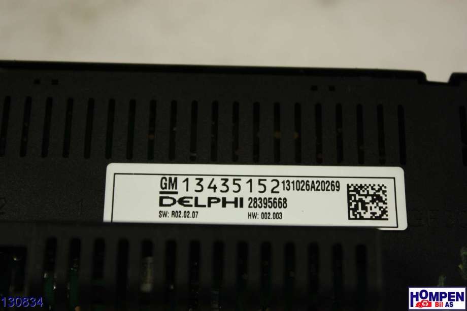 Varmeapparat betjening til Opel Astra J 2010-2015 (OPEL|13435152|)