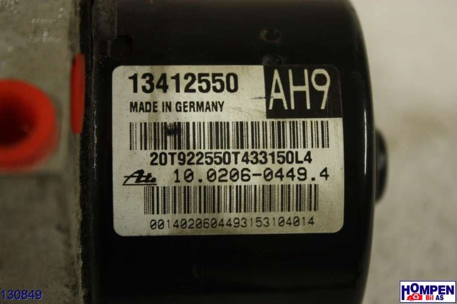 ABS sentral til Opel Astra J 2010-2015  (OPEL|13384013|10.0960-4584.3|13412550)