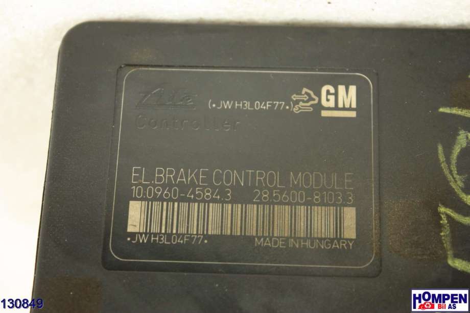 ABS sentral til Opel Astra J 2010-2015  (OPEL|13384013|10.0960-4584.3|13412550)