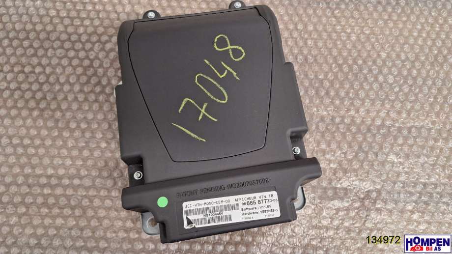 Instrument diverse til Peugeot 3008 2009-2016 (Type I) (PEUGEOT|6593K2||96665877ZD)