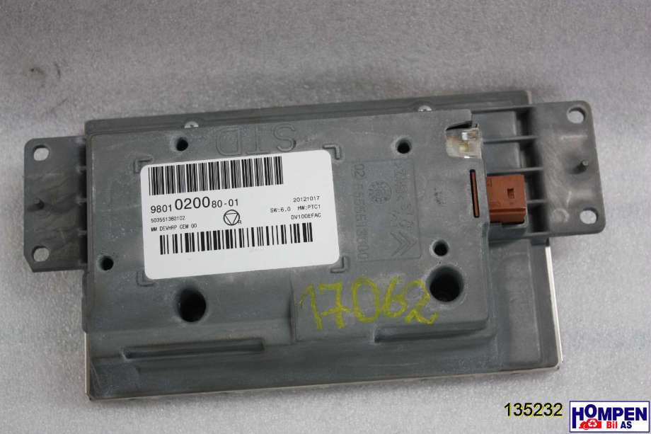 Instrument kjørecomputer til Citroën DS3 2010-2019  (98 010 200 80|)