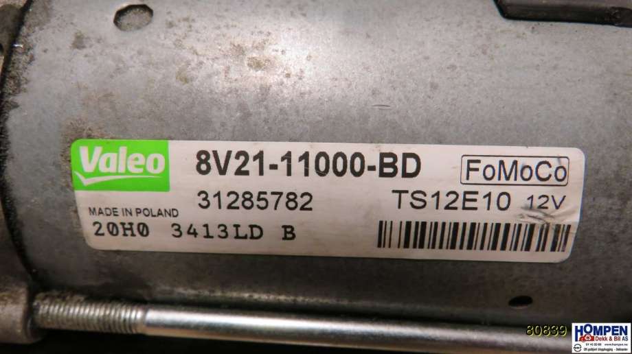 Starter til Ford Focus 2008-2010 (Type II, Fase 2) (FORD|1732742|TS12E10|8V2111000BD)