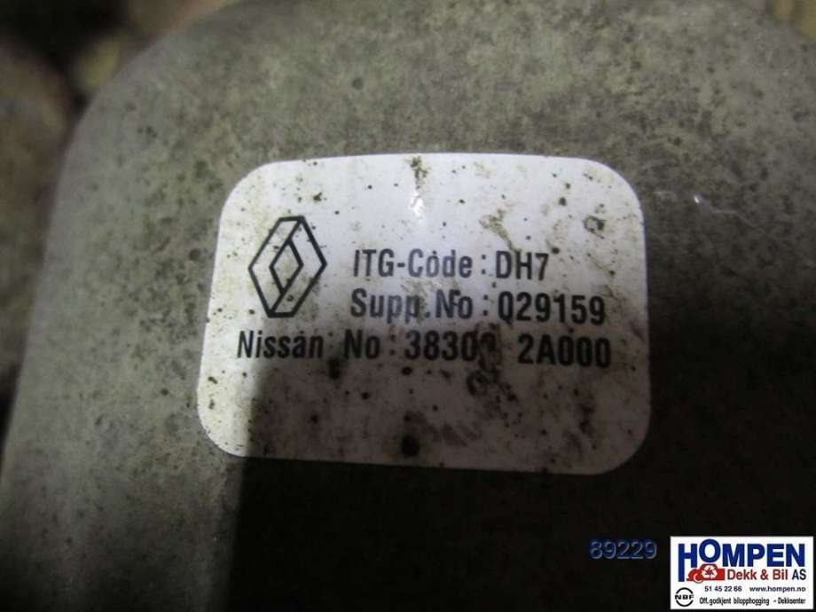 Kardang klokke bak til Renault Kangoo 1998-2003 (Type I, Fase 1) (RENAULT|DH7|383002A000|)