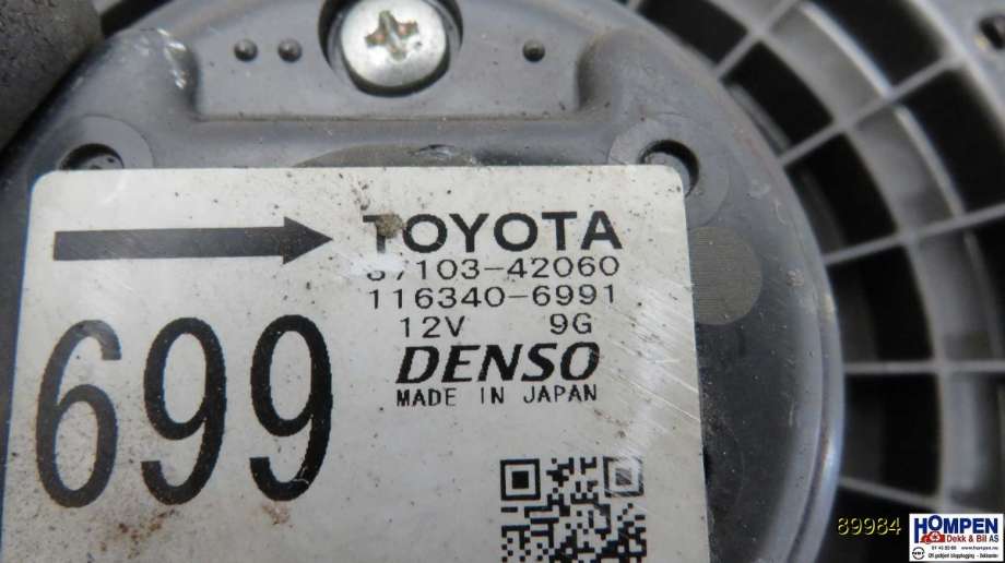 Varmeapparat motor til Toyota RAV4 2000-2006 (Type II)  (TOYOTA|8710342060|1163406991|)