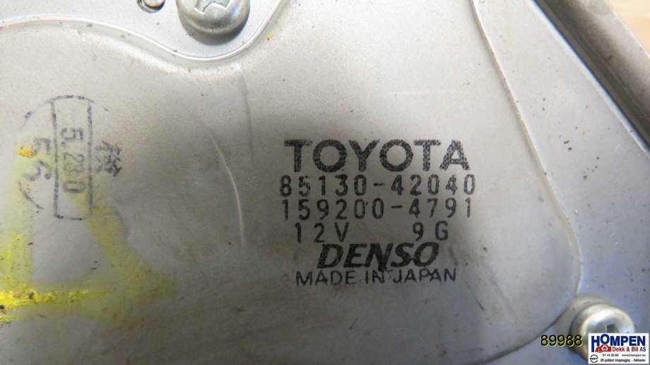 Viskermotor bakrute til Toyota RAV4 2000-2006 (Type II)  (TOYOTA|8513042040|1592004791|)