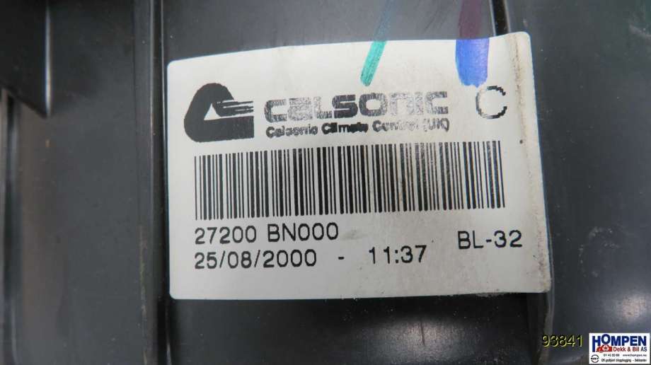 Varmeapparat motor til Nissan Almera 2000-2003 (Fase 1) (N16) (N16) (NISSAN|272268M200||27200BN000)