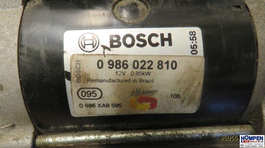 Starter til Renault Laguna 2001-2005 (Type II, Fase 1)  (RENAULT|8200266777|0986022810|)