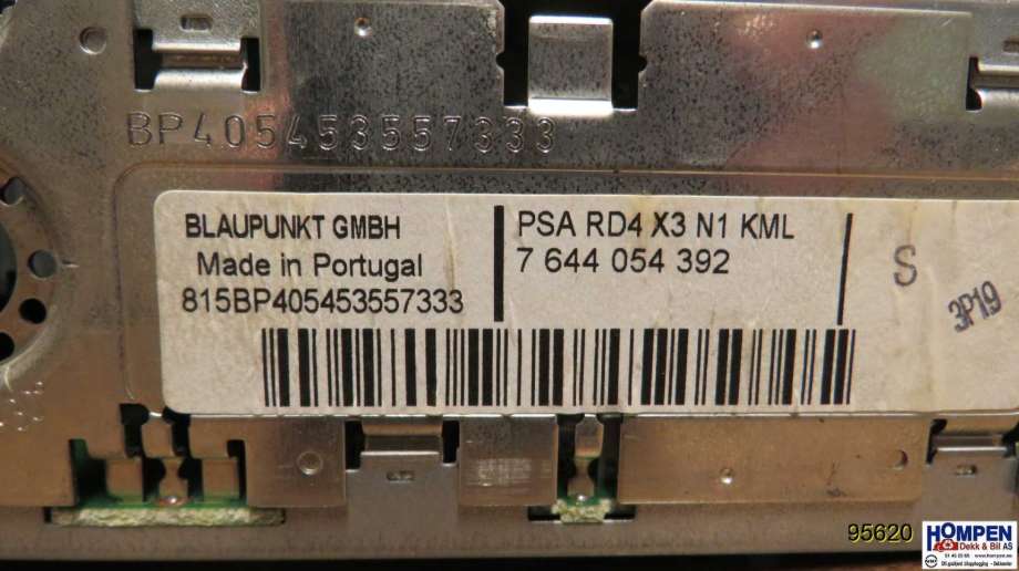 Bilstereo til Citroën C5 2005-2008 (Type I, Fase 2) (CITROEN|6564V1||9657312777)