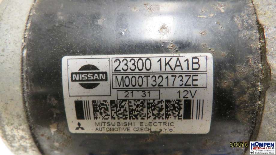 Starter til Nissan Juke 2010-2014 (Fase 1)  (NISSAN|233001KA1C|M000T32173ZE|233001KA1B)
