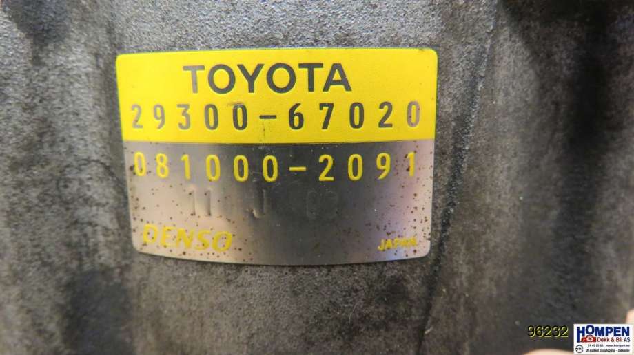 Vakuumpumpe til Toyota Hiace 2001-2006 (Fase 2)  (TOYOTA|2930067020|0810002091|)