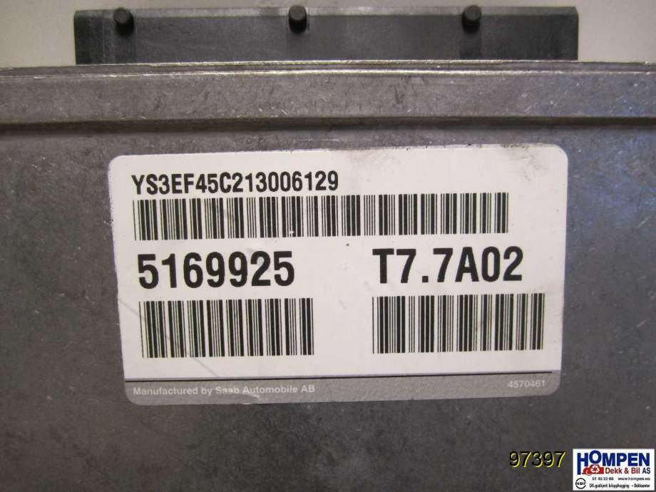 Styreenhet motor til Saab 9-5 2001-2005 (Type I, Fase 2)  (SAAB|5169925|T77A02|)
