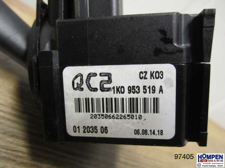 Bryter visker til Škoda Octavia 2005-2008 (Type II, Fase 1)  (SKODA|1K0953519A|)