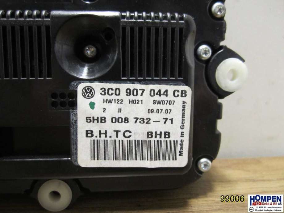 Varmeapparat betjening til VW Passat 2005-2010 (B6) (B6) (VOLKSWAGEN|3C0907044DK|5HB00873271|3C0907044CB)
