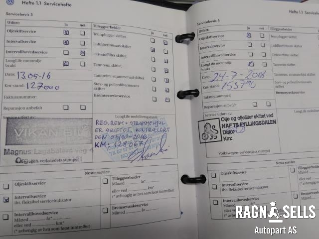 VW Golf V, Combi 2003-2008 , Motorkode: BXF, Girkassekode: GQQ