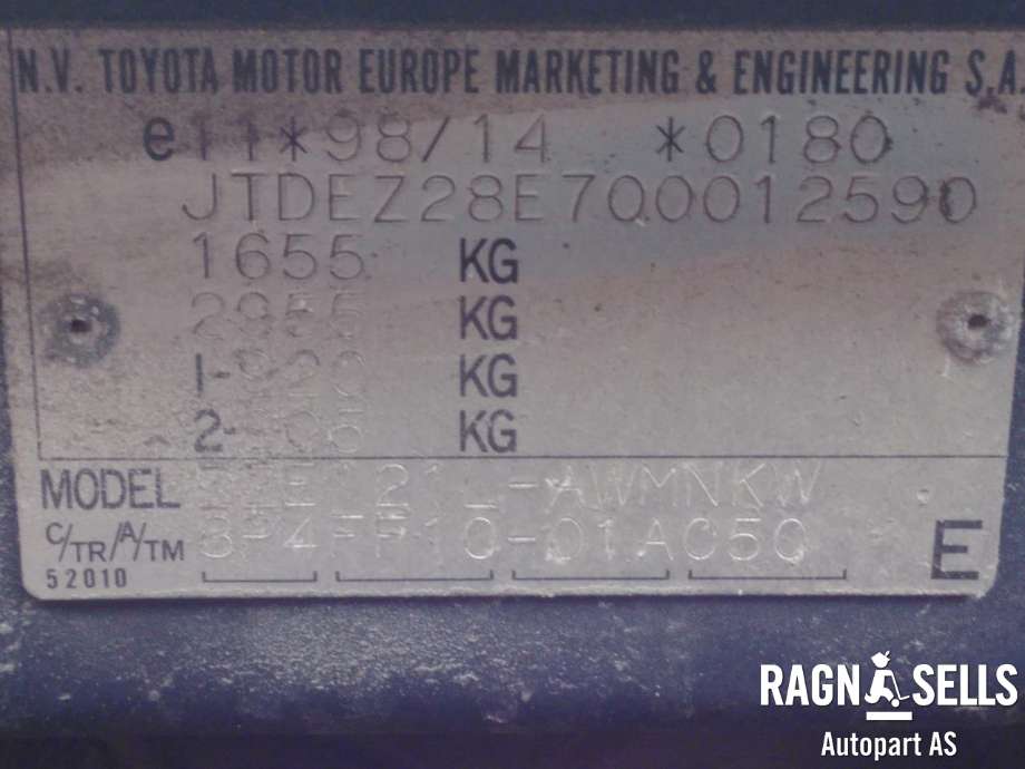 Toyota Corolla 2002-2007 , Motorkode: 3ZZ-FE, Girkassekode:
