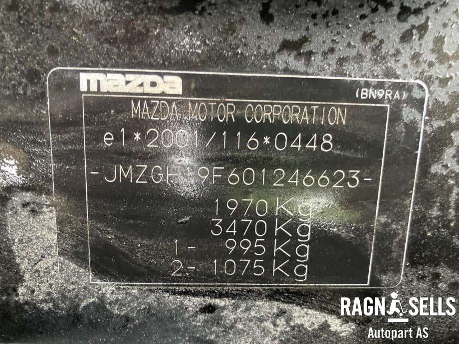 Mazda 6 2008-2010 (Type II, Fase 1) , Motorkode: LF, Girkassekode: 