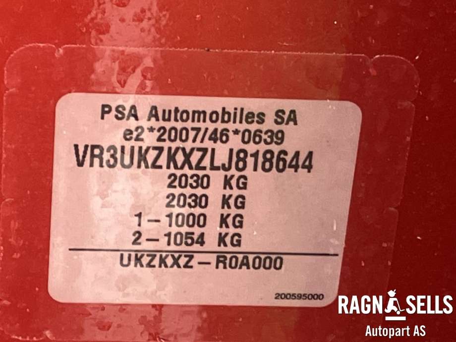 Peugeot e-2008 2019-->> , Motorkode: ZK01, Girkassekode: 