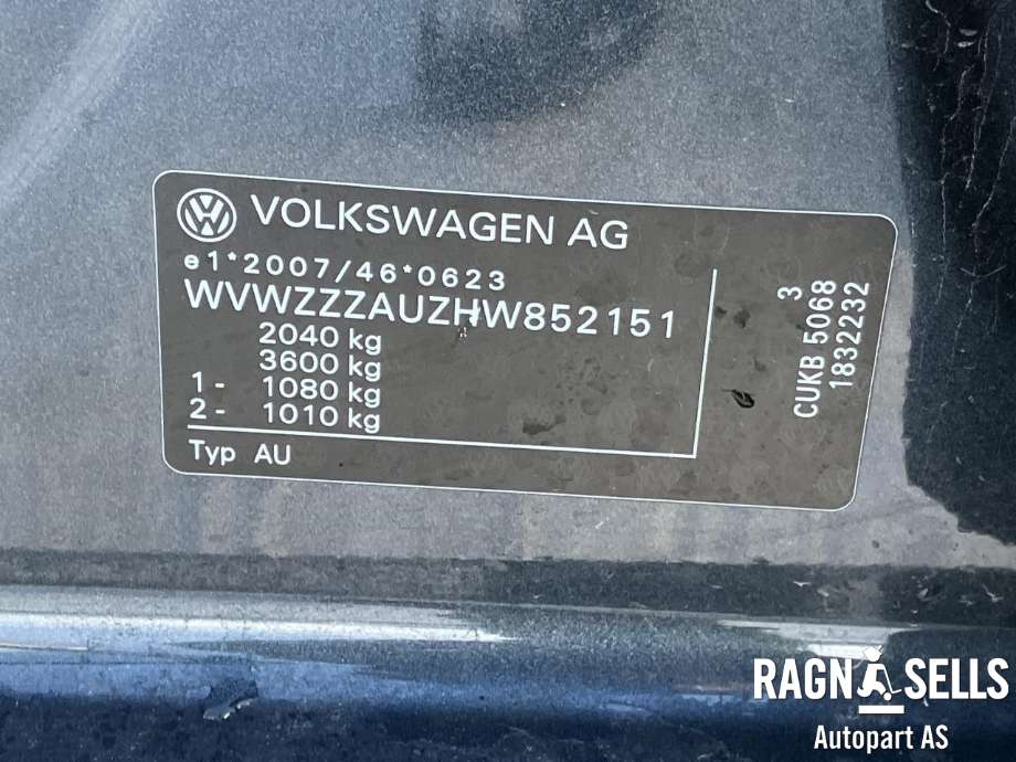 VW Golf VII 2017-2020 (Fase 2) , Motorkode: CUKB, Girkassekode: SBZ