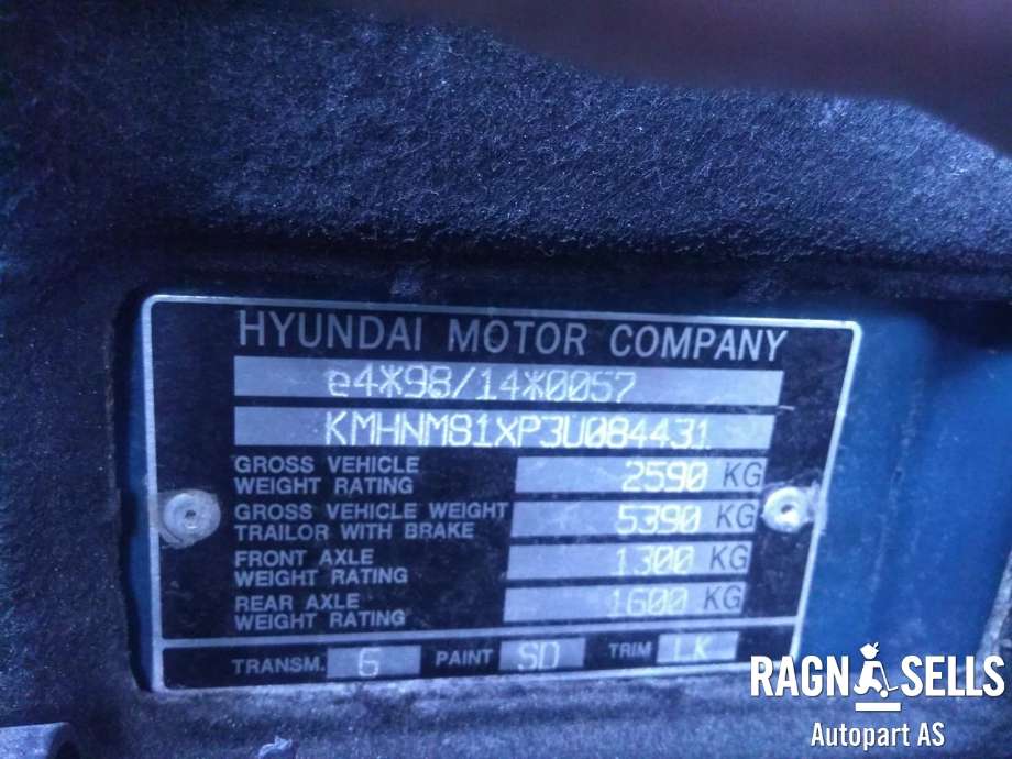 Hyundai Terracan 2002-2007 , Motorkode: J3, Girkassekode: 