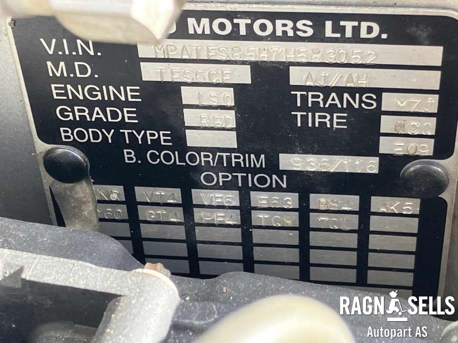 Isuzu D-Max 2007-2012 (Type I) , Motorkode: 4JJ1E4C-L, Girkassekode: MZJ