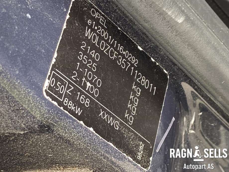 Opel Vectra C 2005-2008 (Type II) , Motorkode: Z19DT, Girkassekode: