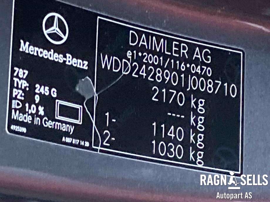 Mercedes B-Klasse, electric drive 2014-2018 (W242) (W242), Motorkode: EM0004, Girkassekode: 