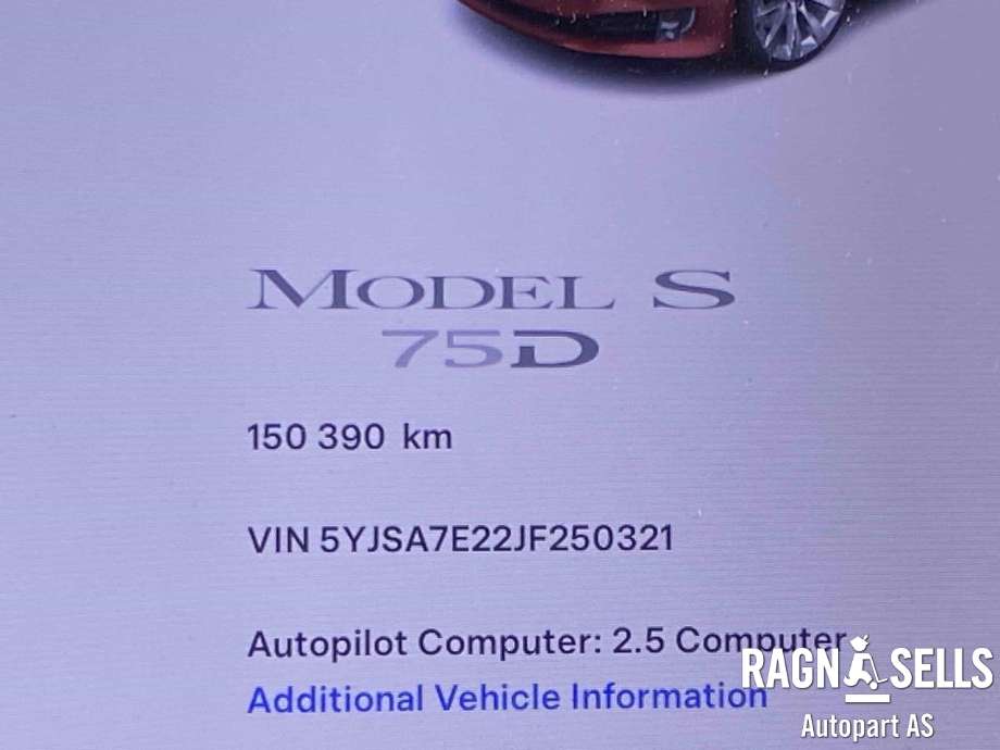 Tesla Model S 2016-2021 (Fase 2) , Motorkode: L2S|L2S, Girkassekode: 