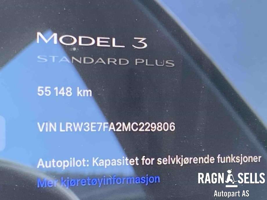 Tesla Model 3 2018-2023 (Fase 1) , Motorkode: 3D1, Girkassekode: 
