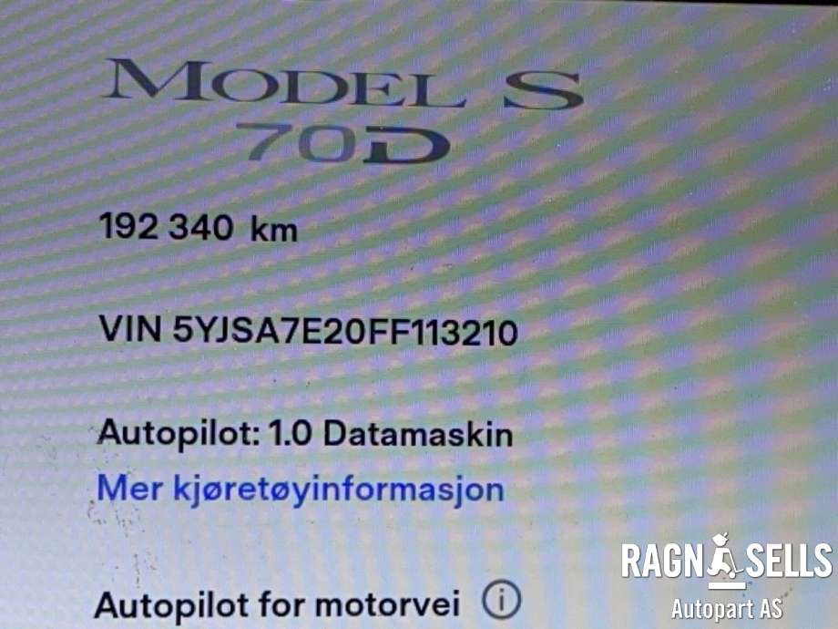 Tesla Model S 2013-2016 (Fase 1) , Motorkode: L2S, Girkassekode: 