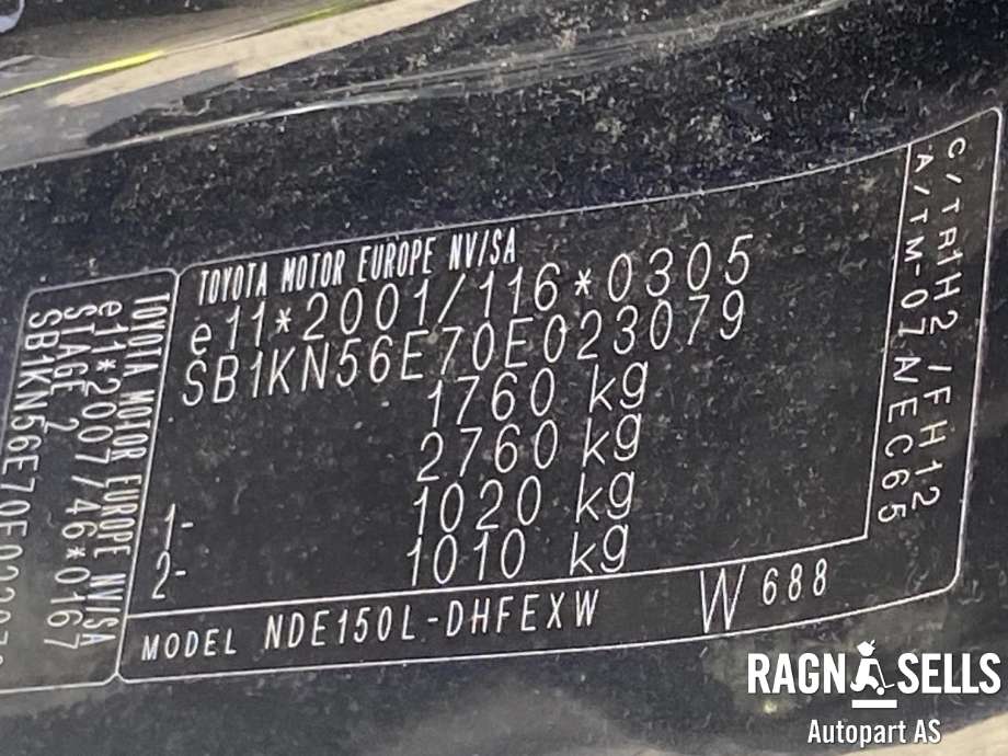 Toyota Auris 2010-2012 (Type I, Fase 2) , Motorkode: 1ND-TV, Girkassekode: 
