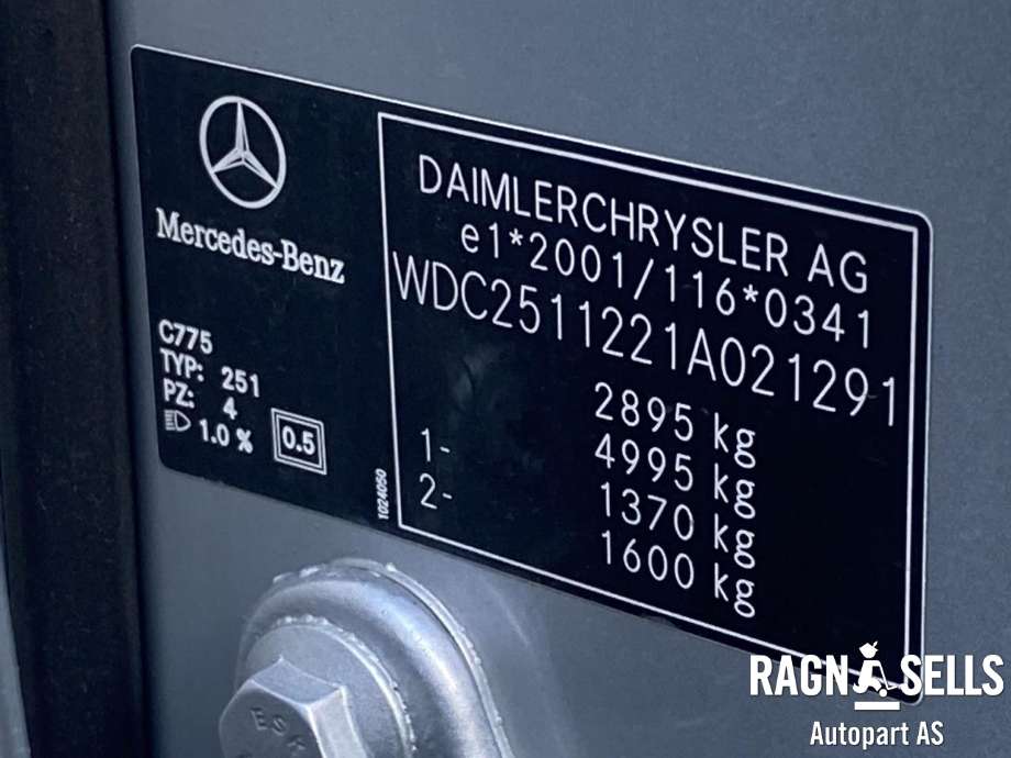Mercedes R-Klasse 2006-2013 (W251) (W251), Motorkode: OM642.950, Girkassekode: 
