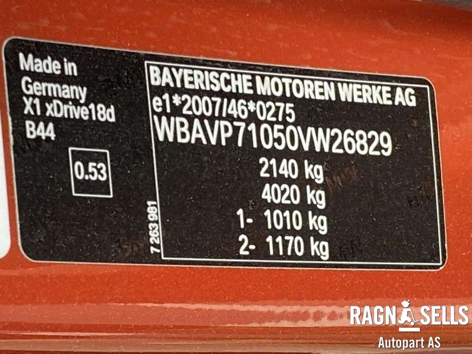 BMW X1 2009-2015 (E84) (E84), Motorkode: N47D20C, Girkassekode: 