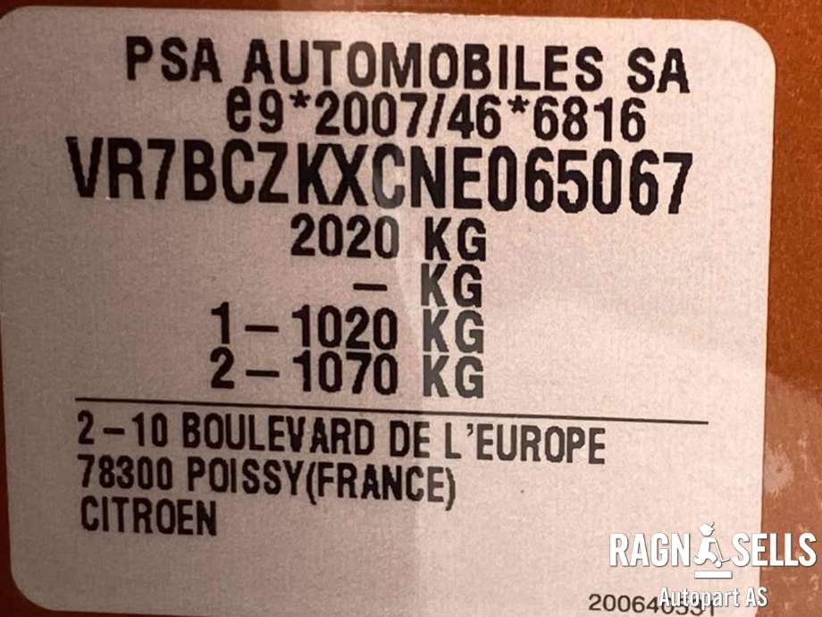 Citroën ë-C4 2020-->> , Motorkode: ZK01, Girkassekode: 
