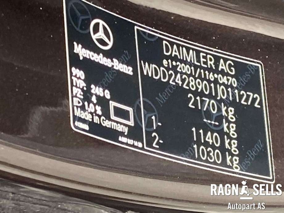 Mercedes B-Klasse, electric drive 2014-2018 (W242) (W242), Motorkode: EM0004, Girkassekode: 