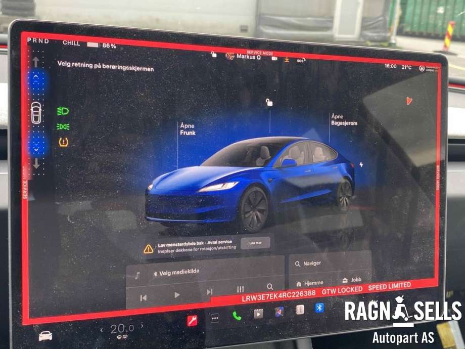 Tesla Model 3 2024-->> (Fase 2) , Motorkode: 3D3|3D7, Girkassekode: 