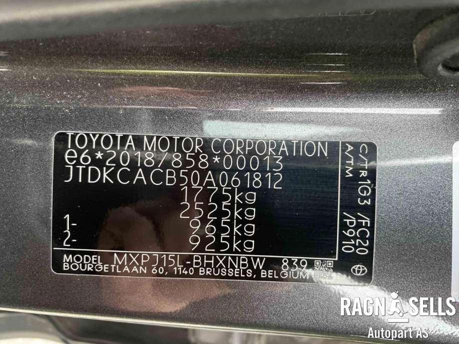 Toyota Yaris Cross (SUV) 2021-->> , Motorkode: M15A, Girkassekode: 