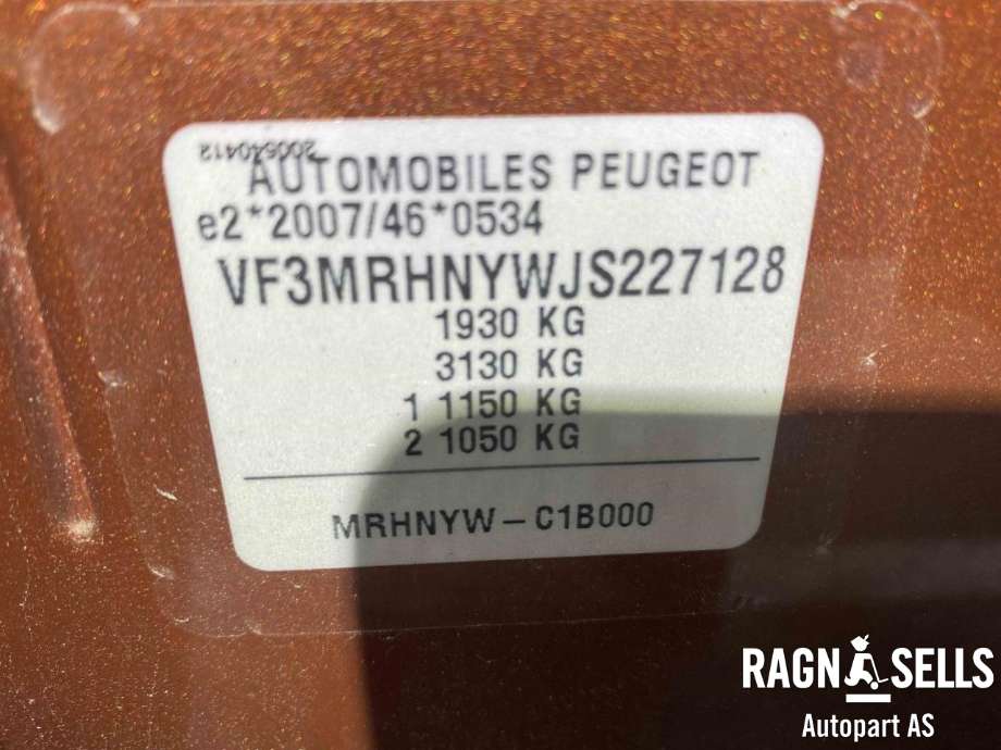 Peugeot 3008 2016-->> (Type II) , Motorkode: HN02, Girkassekode: 