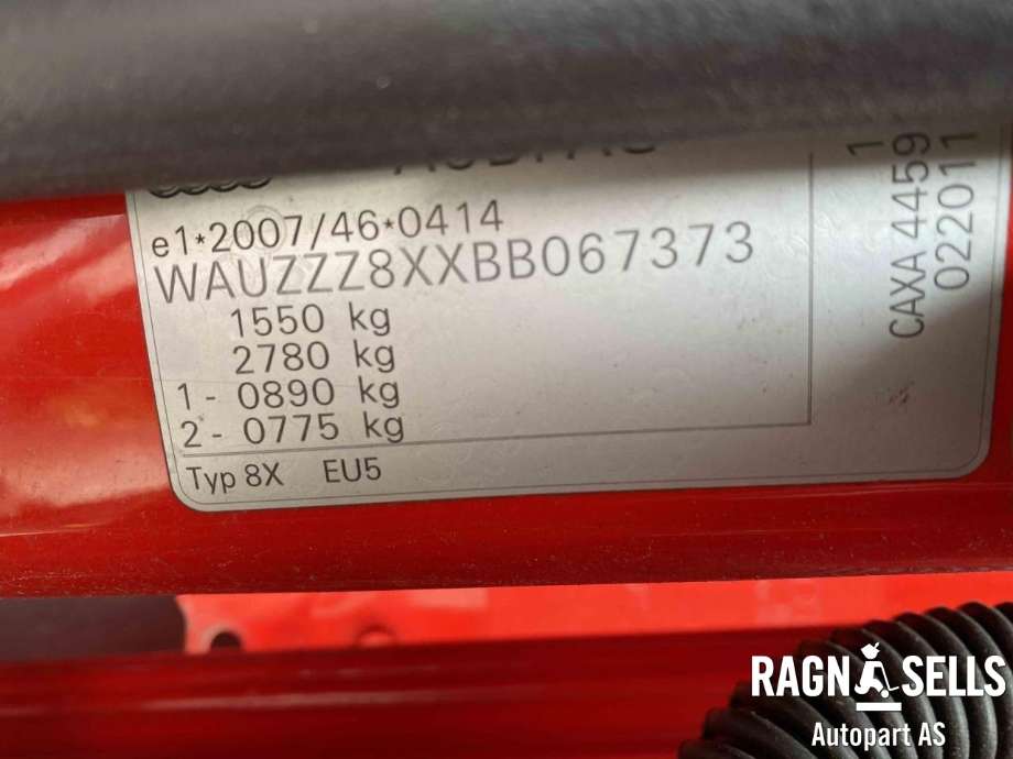 Audi A1 2010-2014 (Type I, Fase 1) , Motorkode: CAX, Girkassekode: 