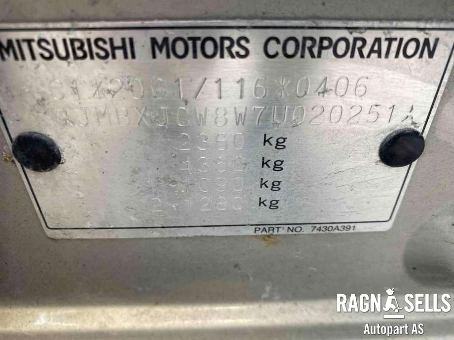 Mitsubishi Outlander 2007-2010 (Type II, Fase 1) , Motorkode: BSY, Girkassekode: 