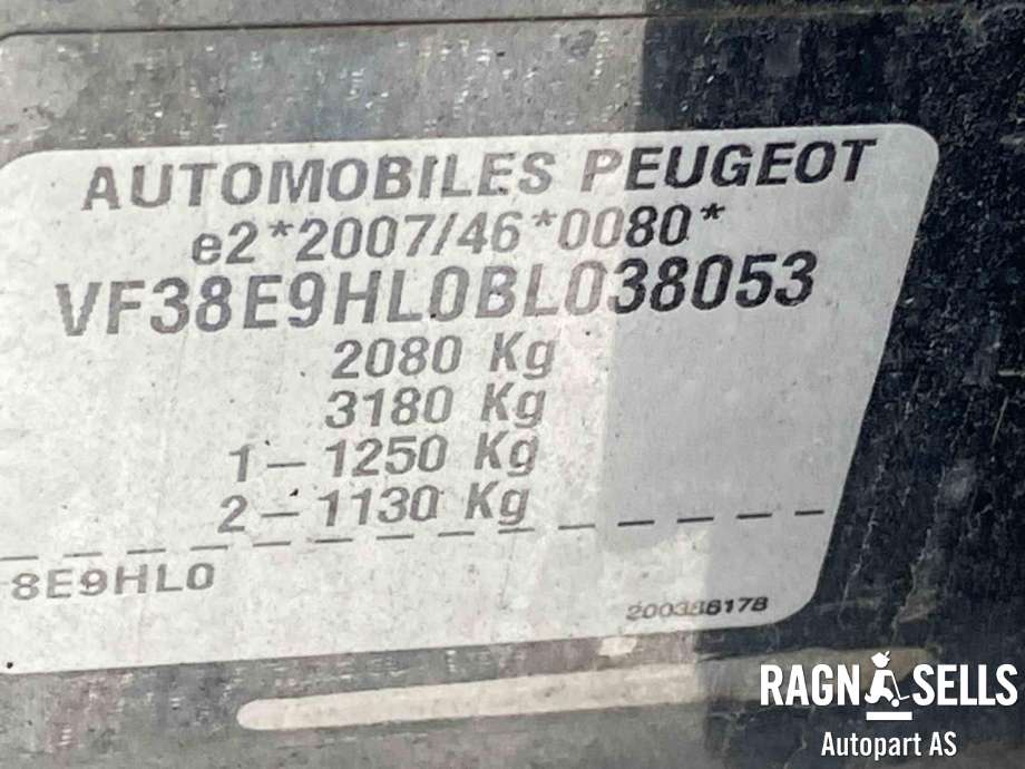 Peugeot 508 2011-2014 (Type I, Fase 1) , Motorkode: G4FA-5, Girkassekode: 