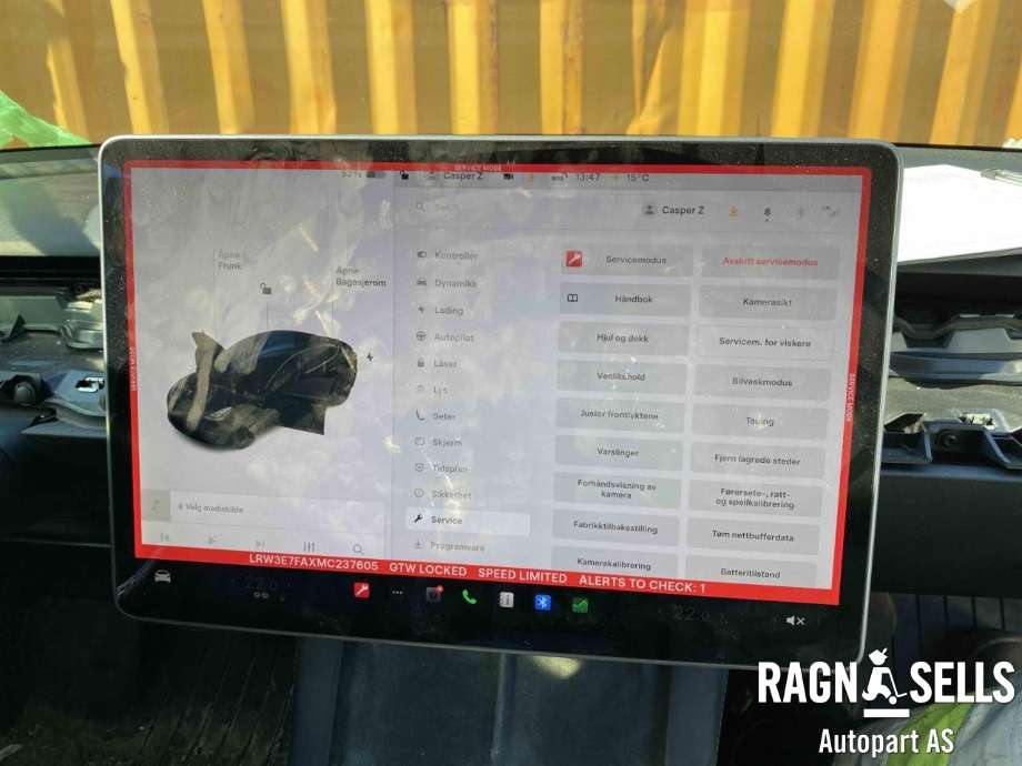 Tesla Model 3 2018-2023 (Fase 1) delebil , Motorkode: 3D1, Girkassekode: 