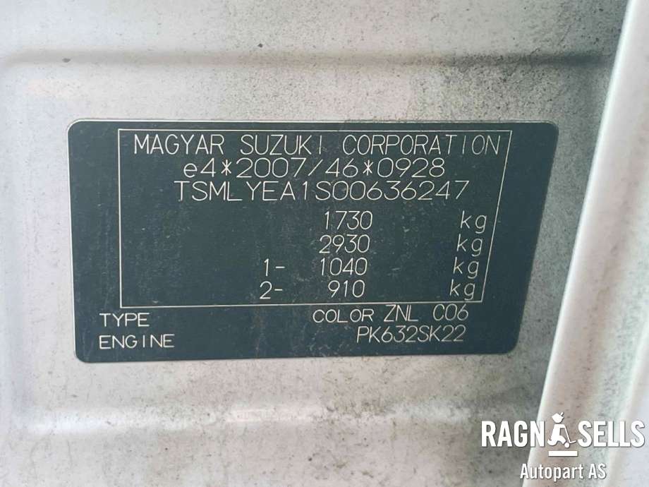 Suzuki Vitara 2015-->> (Type IV) delebil , Motorkode: K14C, Girkassekode: 