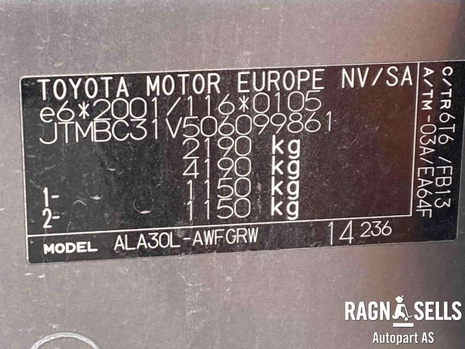 Toyota RAV4 2006-2009 (Type III, Fase 1) , Motorkode: 2AD-FTV|DPF, Girkassekode: 