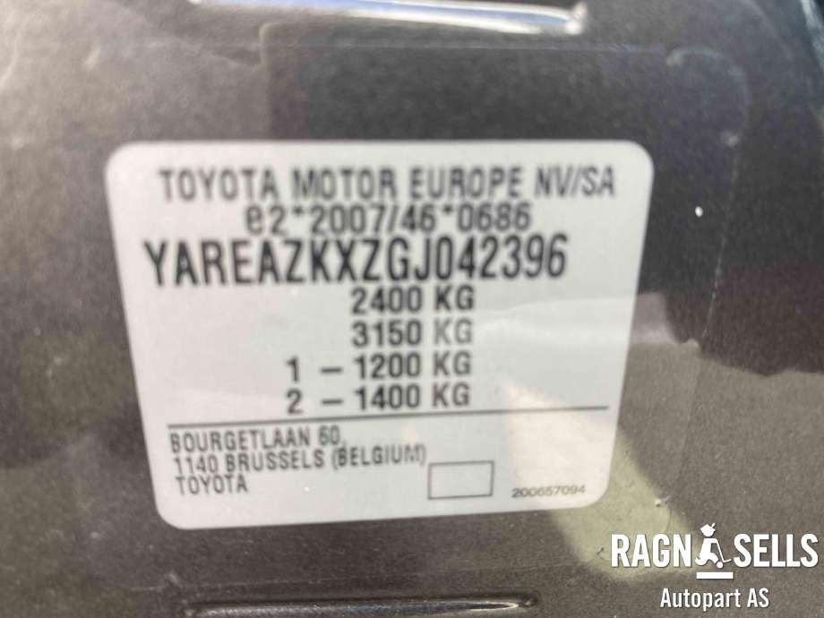 Toyota Proace City 2020-->> , Motorkode: ZK01, Girkassekode: