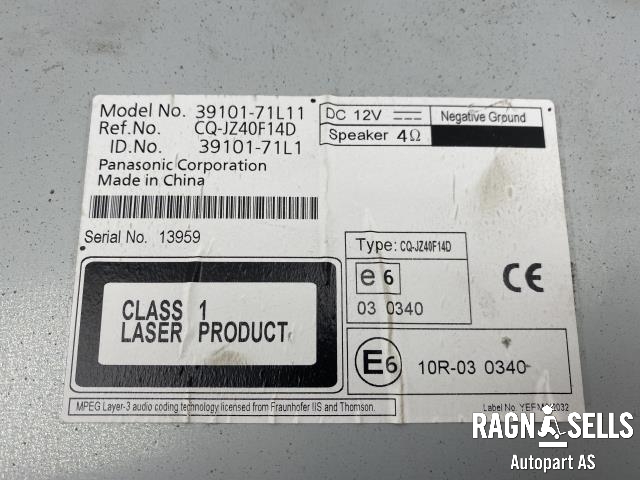 Bilstereo til Suzuki Swift 2011-2017 (|680603)