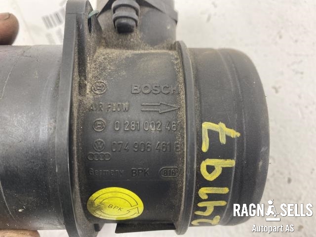 Luftmengde/luftmassemåler til VW Transporter / Caravelle 2003-2009 (Fase 1) (T5) (T5) (BOSCH|074 906 461|0 986 284 107|0 281 002 462)