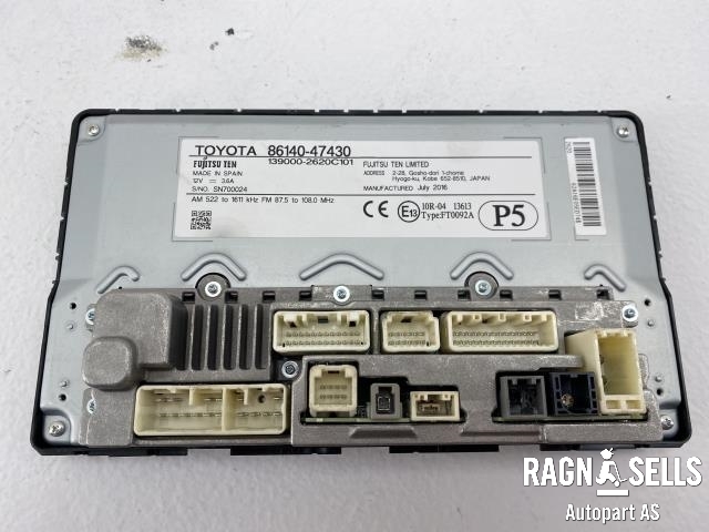 Bilstereo navigasjon skjerm til Toyota Prius 2016-2023 (Type IV) (combi) (combi) (FUJITSU|8614047430|139000-2620C101|8614047430EX|)
